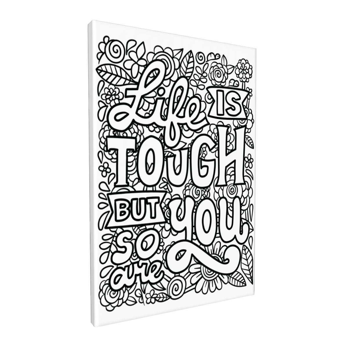 READY TO PAINT Graphic Framed Canvas Painting Framed Canvas Painting (2:3) (Vertical)