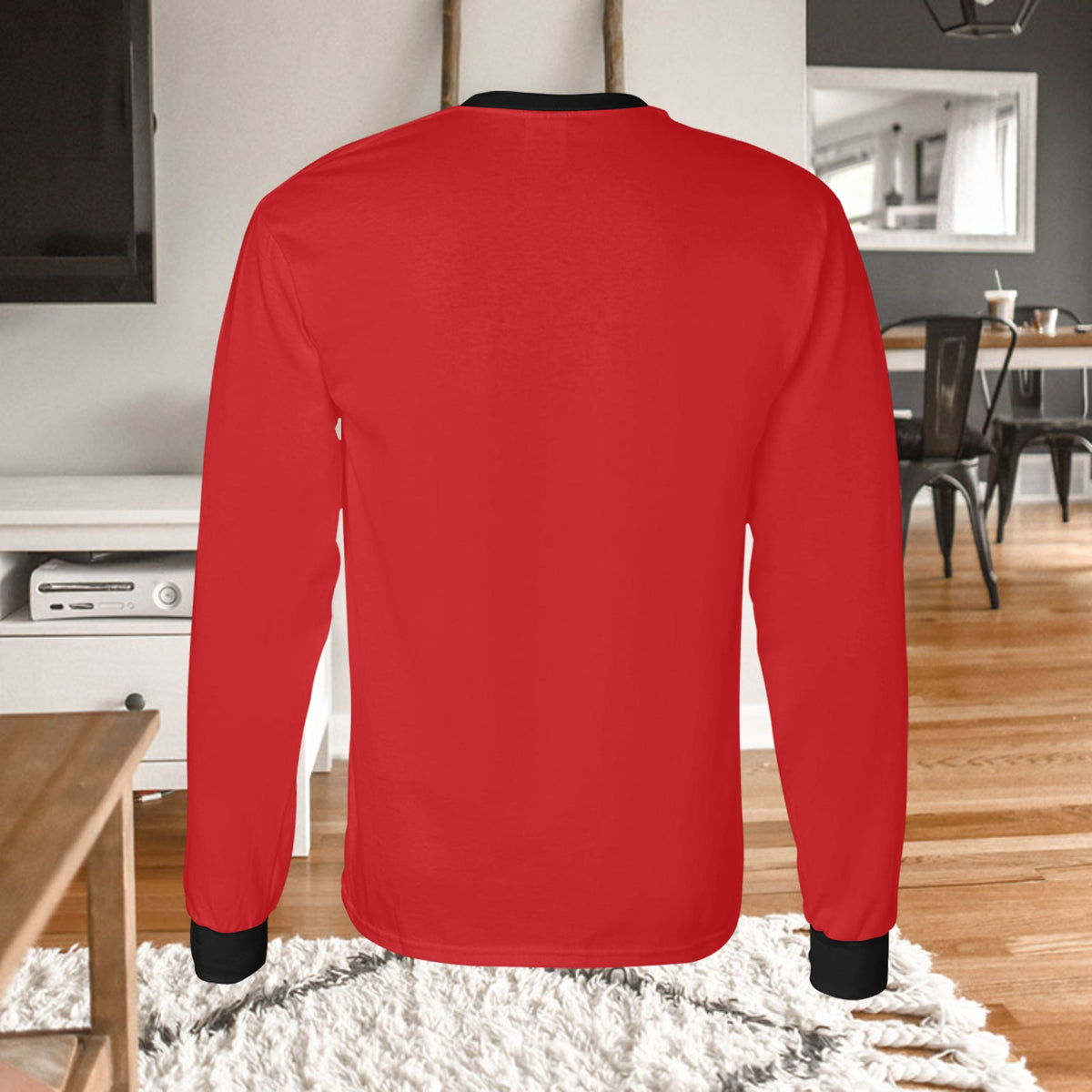 🎄“Resting Grinch Face” Long Sleeve Tee – Men’s Christmas Mischief Shirt - MENS CHRISTMAS SHIRTS  - Men's Long Sleeve T-shirt (GRINCH CHRISTMAS SHIRTS)