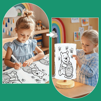 Kids Love Them! The Colorable/Paintable Lamps-DIY Paintable Table Lamp