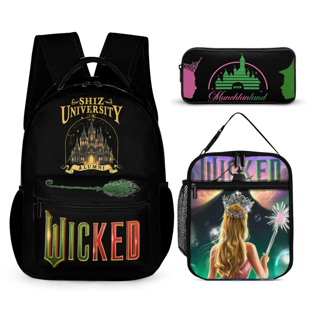 “Exclusive Wicked Backpack Bundle – Shiz University 3‑Piece Magic Set” 3 PIECE BACKPACK BUNDLES
