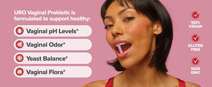 O Positiv URO Vaginal Probiotics for Women pH Balance with Prebiotics & Lactobacillus – Vaginal Health Supplement – Promote Healthy Vaginal Odor & Flora, 60 Count (Pack of 1), 1 Month Supply