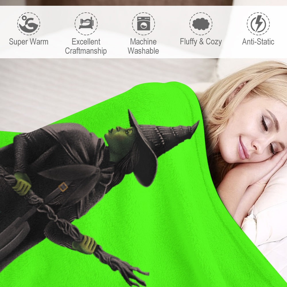 “Exclusive WICKED Flannel Blanket – Ultra‑Soft Magic in Multiple Designs & Sizes”