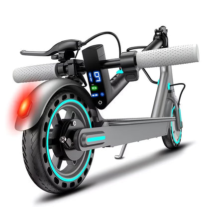 Foldable Electric Scooter 350W Motor, 8.5" Solid Tires, Display, 3-Speed, Large Battery - Portable -Scooter for Urban Commuting, Suitable for Adults