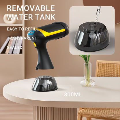 1100W Handheld Hanging Ironing Machine with 20s Fast Heating, Equipped with A Cleaning Brush And A 10.14oz Large Capacity Water Tank. Home Steam Ironing Machine Is A Must-have Tool for Wrinkle Removal During Travel And Clothing Care for Business