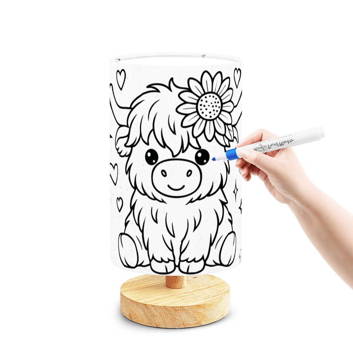The Lamp that Broke The Internet and Hearts! Baby Calf -DIY Paintable Table Lamp