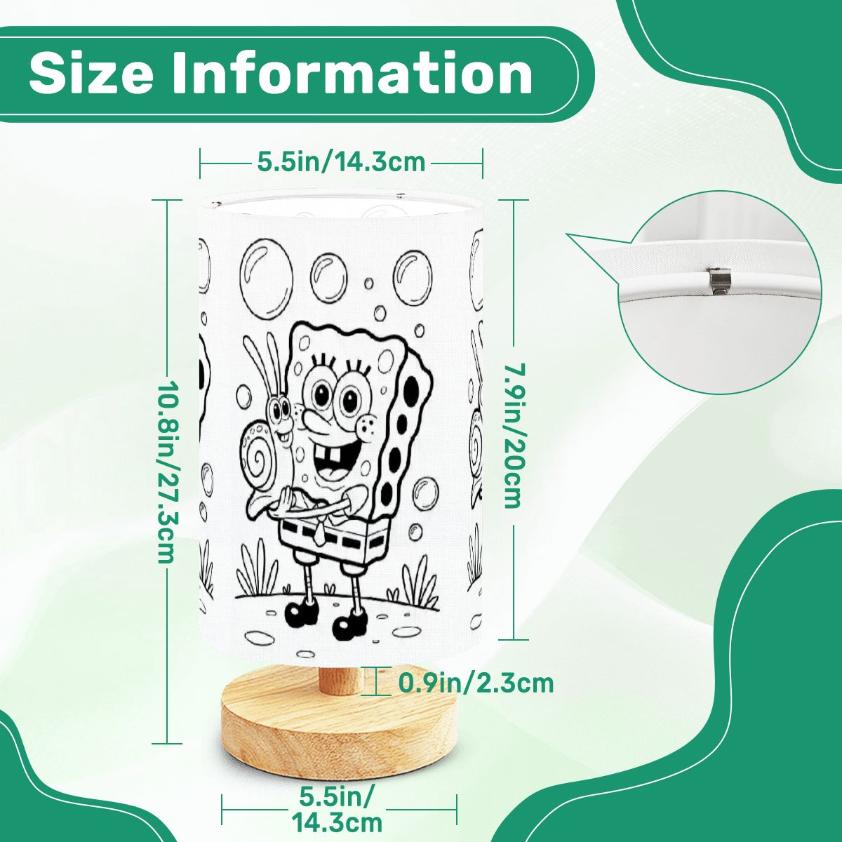 Fun for Kids! Colorable/Paintable Lamp - DIY Paintable Table Lamp