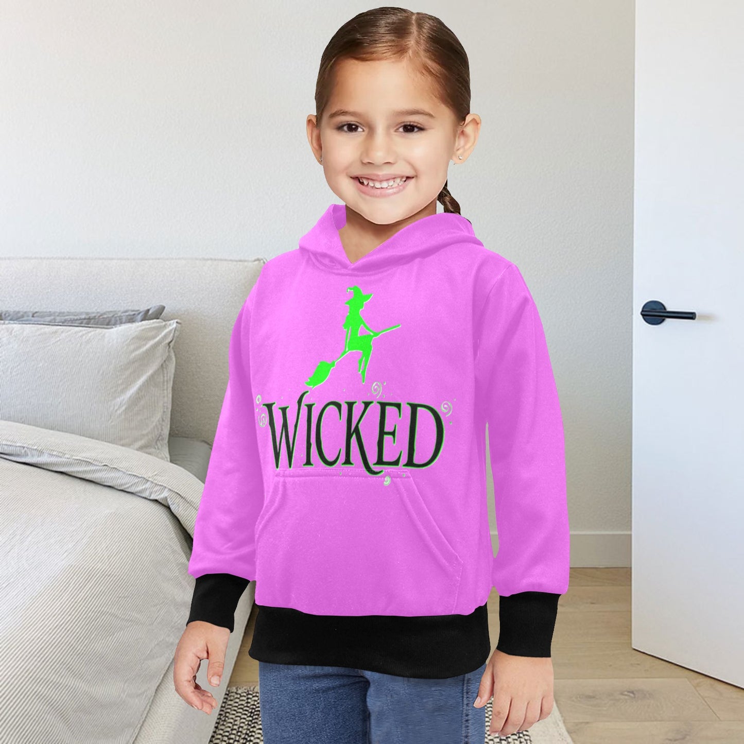 EXCLUSIVE DESIGNS: WICKED -  Little Girls' Long Sleeve Hoodie