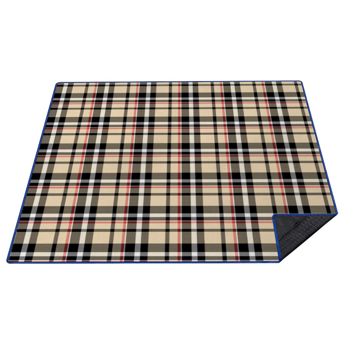 Outdoor Beach/Picnic Blanket - Plaid Design