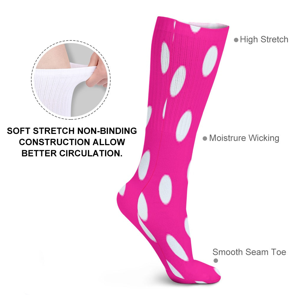 The Viral - POLKA DOT BREATHABLE STOCKINGS — PACK OF 5 (SAME PATTERN)