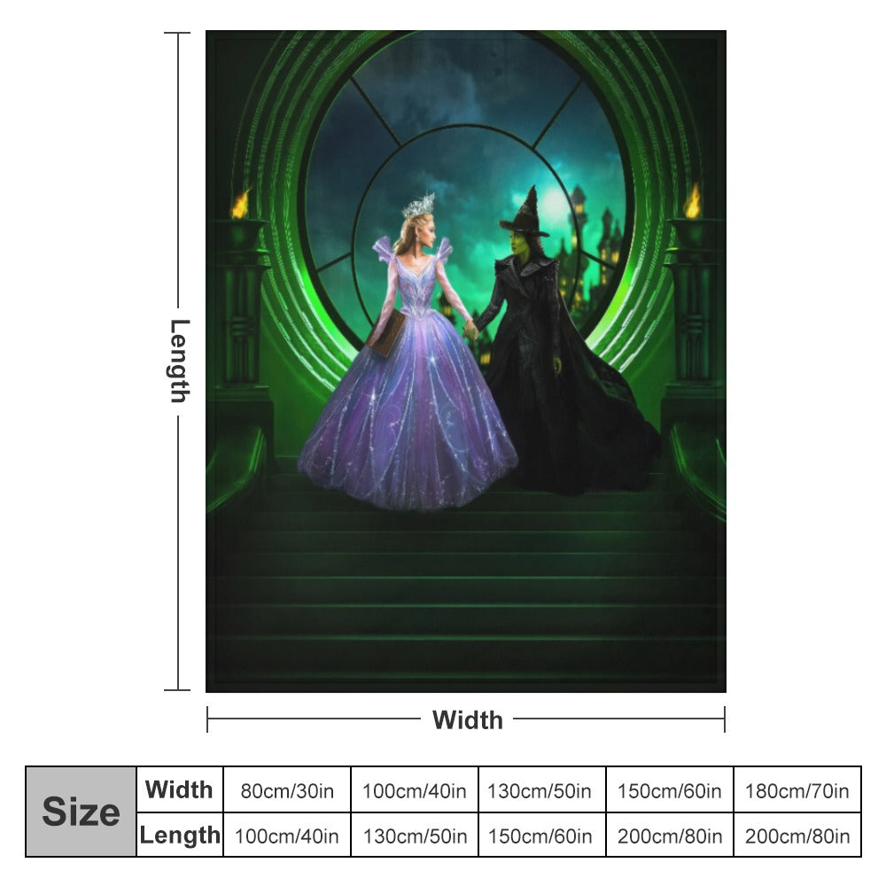 “Exclusive WICKED Flannel Blanket – Ultra‑Soft Magic in Multiple Designs & Sizes”