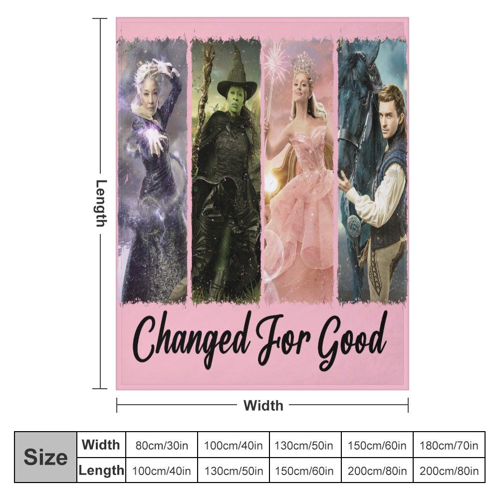 “Exclusive WICKED Flannel Blanket – Ultra‑Soft Magic in Multiple Designs & Sizes”