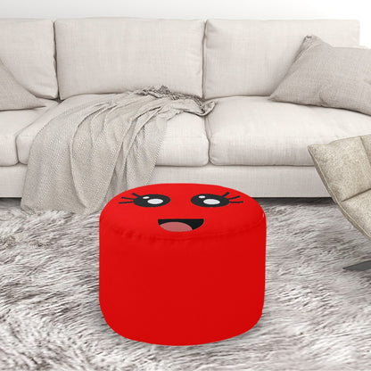 Smunchies Face Round Pouf Ottomans