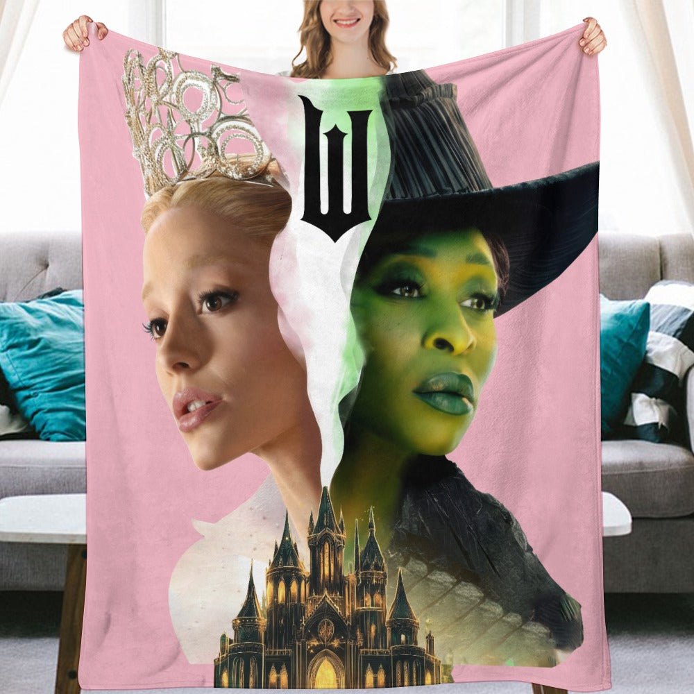 “Exclusive WICKED Flannel Blanket – Ultra‑Soft Magic in Multiple Designs & Sizes”