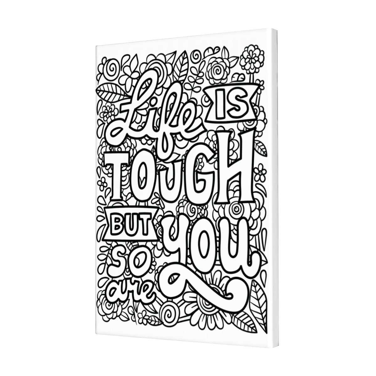 READY TO PAINT Graphic Framed Canvas Painting Framed Canvas Painting (2:3) (Vertical)