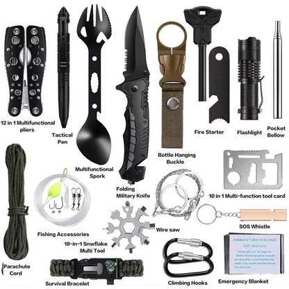 31 Pieces in 1 Bag Survival Gear and Equipment  -CHRISTMAS GIFT ALERT