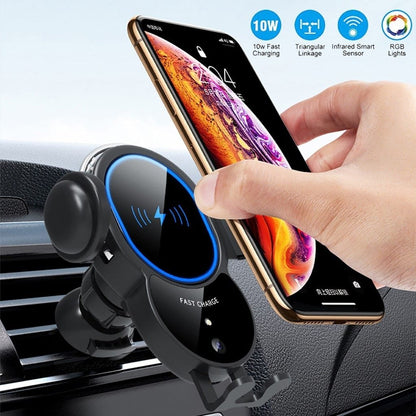 10W Wireless Automatic Clamping Mount Fast Charger For Your Car - GIFT ALERT! GIFT ALERT!