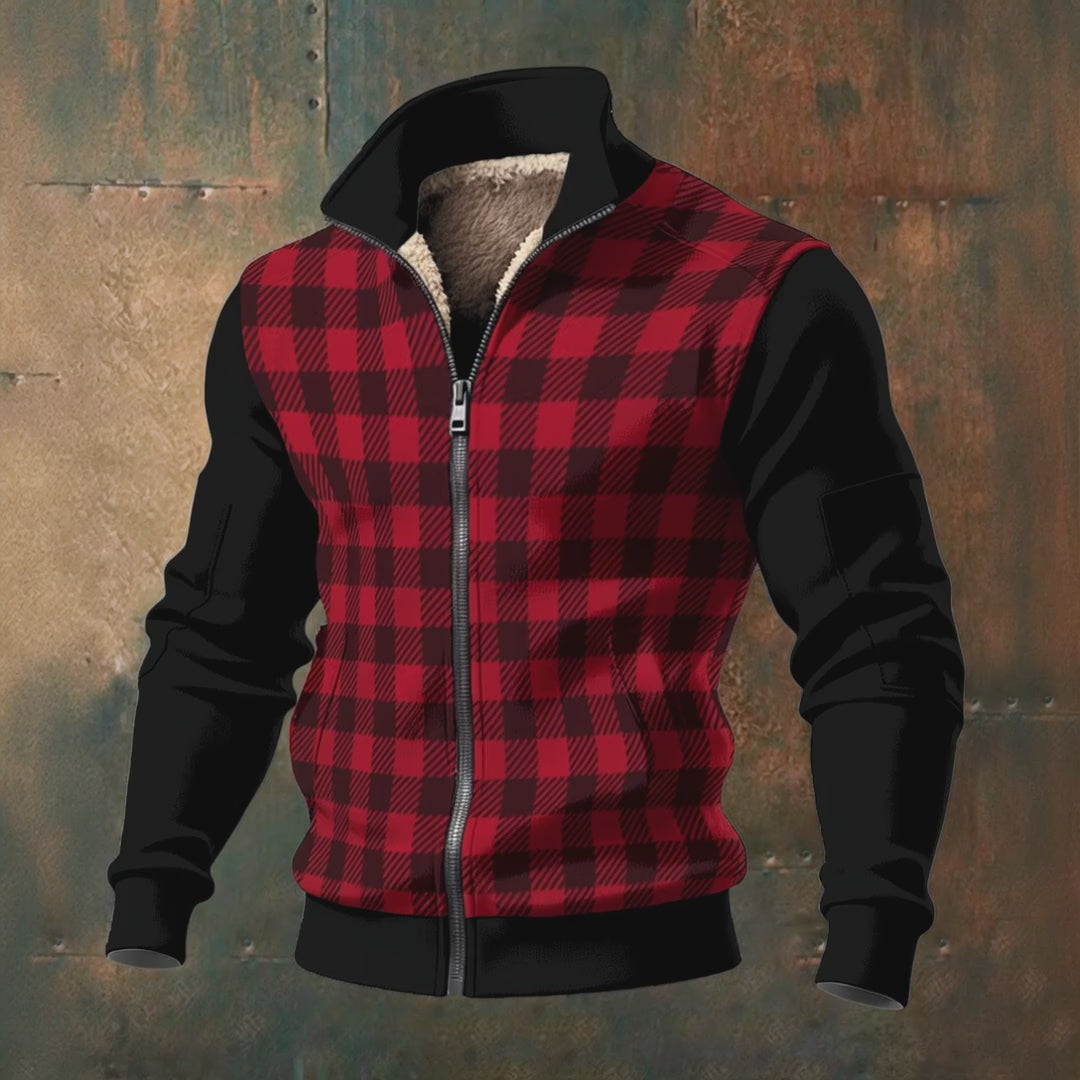 🧊“FrostFlex™ Knit Fleece — Built for Bold” Men's Fleece Zip Jacket