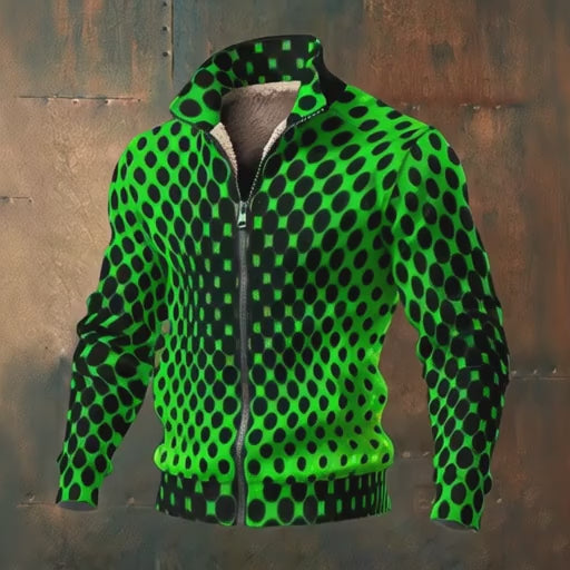 🧊“FrostFlex™ Knit Fleece — Built for Bold” Men's Fleece Zip Jacket